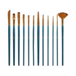 12-pack Artist Paint Brush Set โ Nylon Hair Brushes For