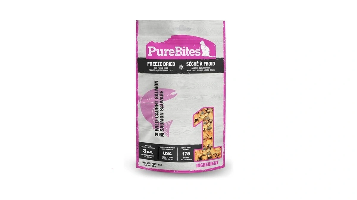 Purebites Freeze Dried Salmon Cat Treats 57g | 1 Ingredient