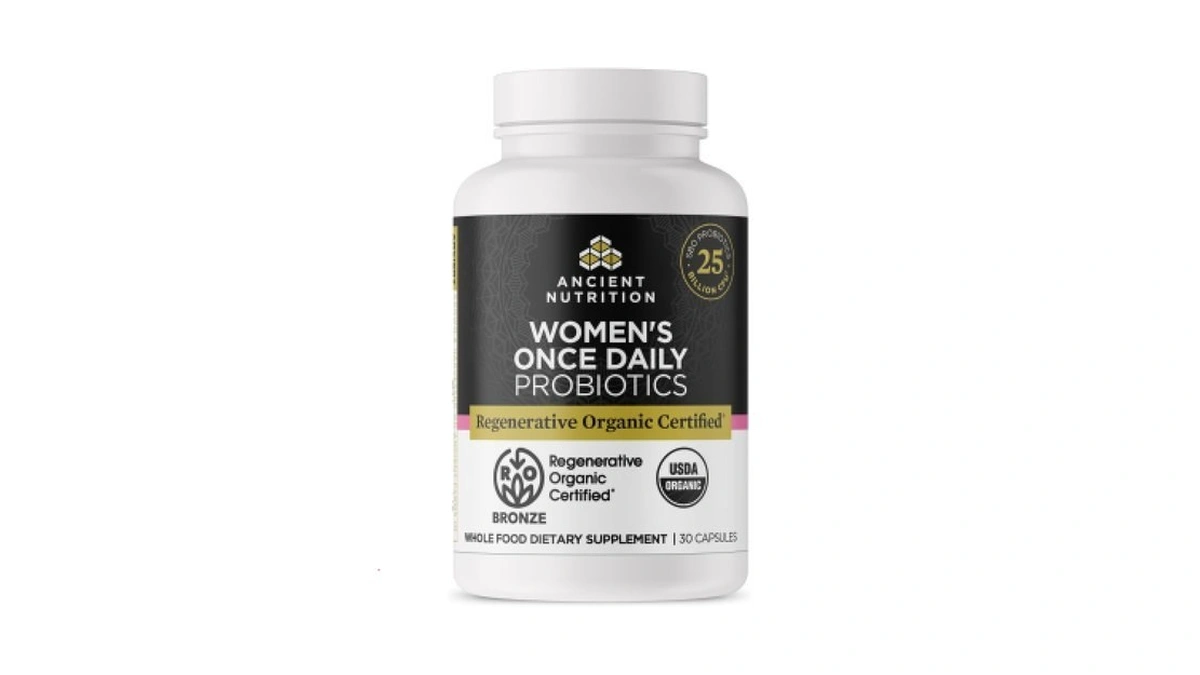 Ancient Nutrition Regenerative Organic Certified Probiotics For Women, Probiotics Women’s
