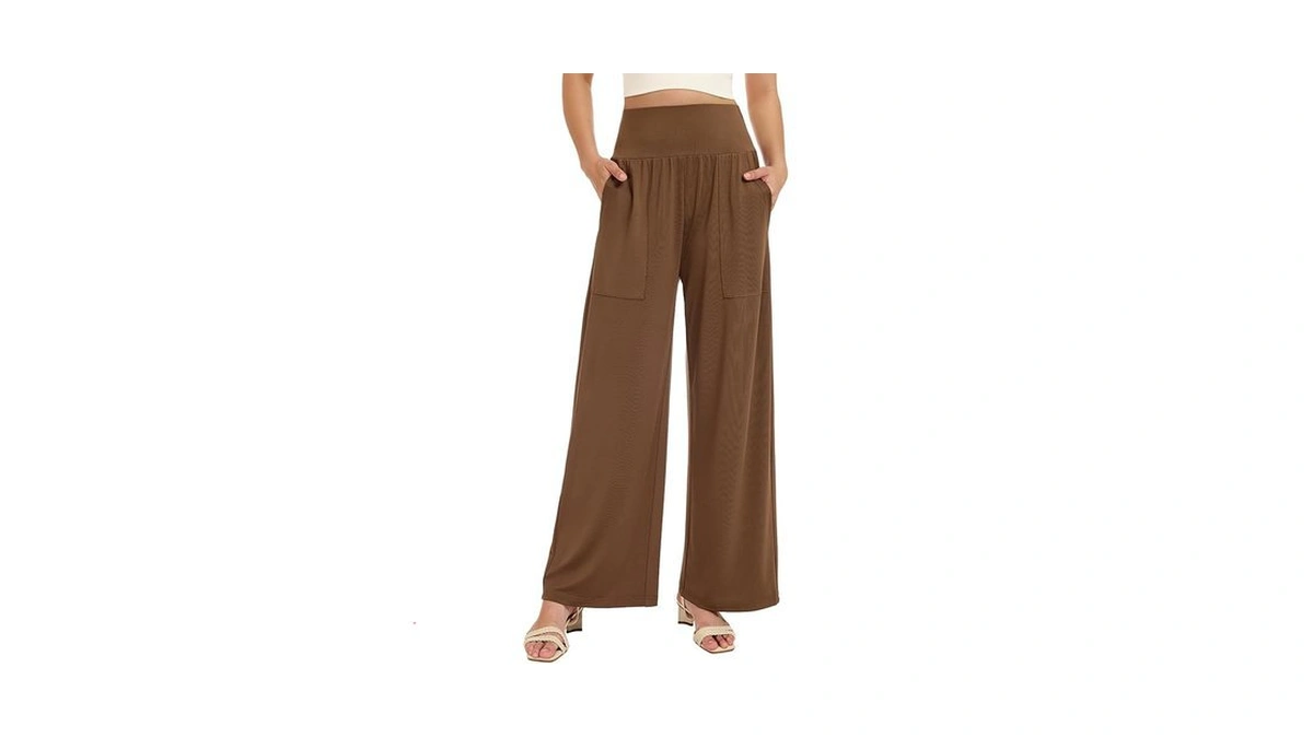 Yokgo Wide Leg Pants Women Flowy Palazzo Lounge Pants High