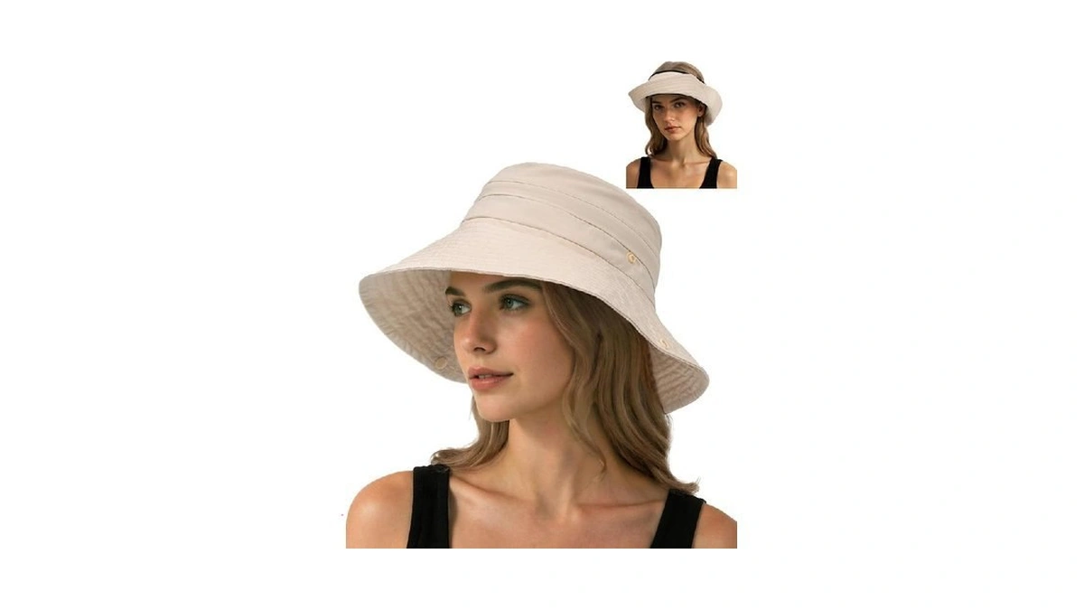 Senker Fashion Sun Hats For Women Men, Waterproof Packable 2