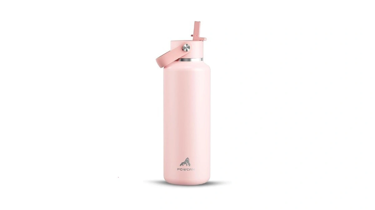 Powcan 18 Oz Water Bottle Insulated: Leakproof, Cold For 24h,