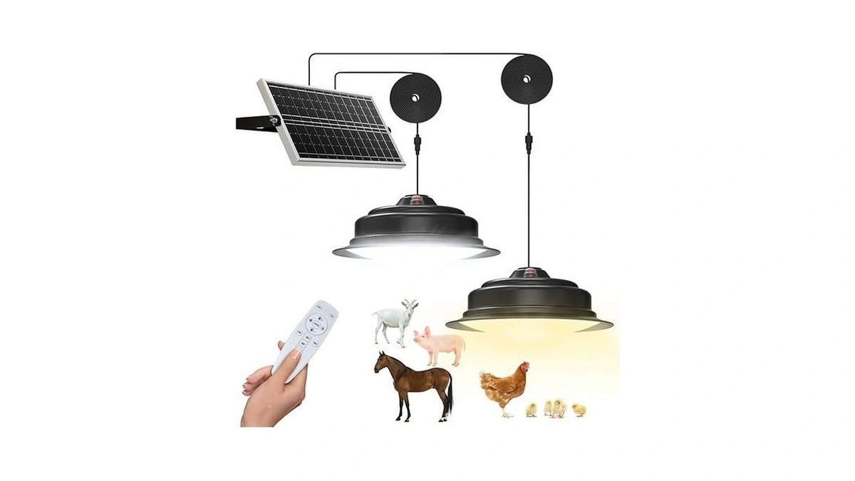 Malitupy Solar Pendant Lights Indoor Outdoor 2 Pack, Daytime Dimmable