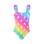 Girls One Piece Swimsuits Ruffle Mermaid Toddler Bathing Suit Cute