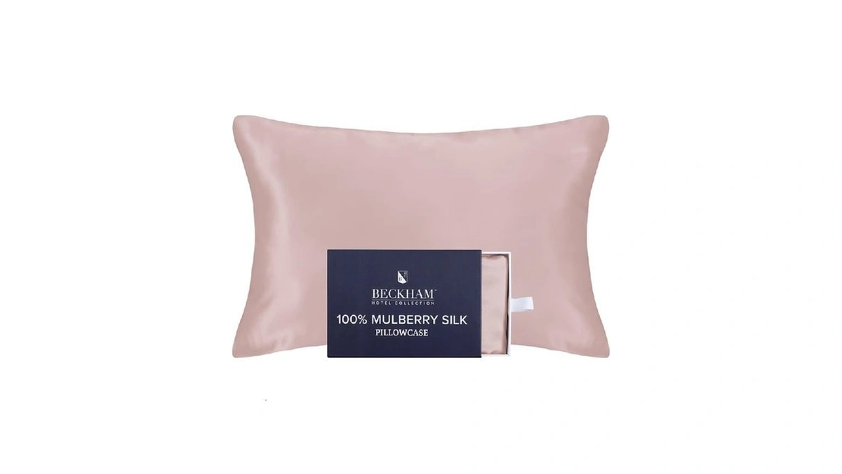 Beckham Hotel Collection Silk Pillow Case With Zipper, 100% Mulberry