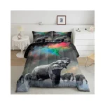 Erosebridal Elephant Bedding Set Queen Size Colored Wild Animal Comforter