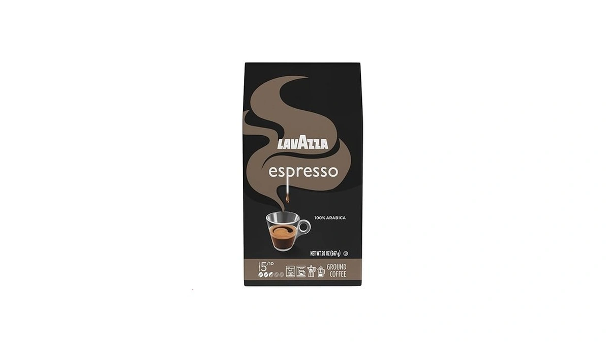 Lavazza Espresso Ground Coffee, Medium Roast, 100% Arabica, 20 Oz