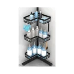 Kegii Standing Shower Caddy Corner, 3 Tier Adjustable Shelves Rustproof
