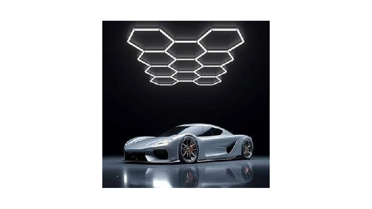 X-litall Hexagon Garage Light 72w 6500k Super Bright Honeycomb Led