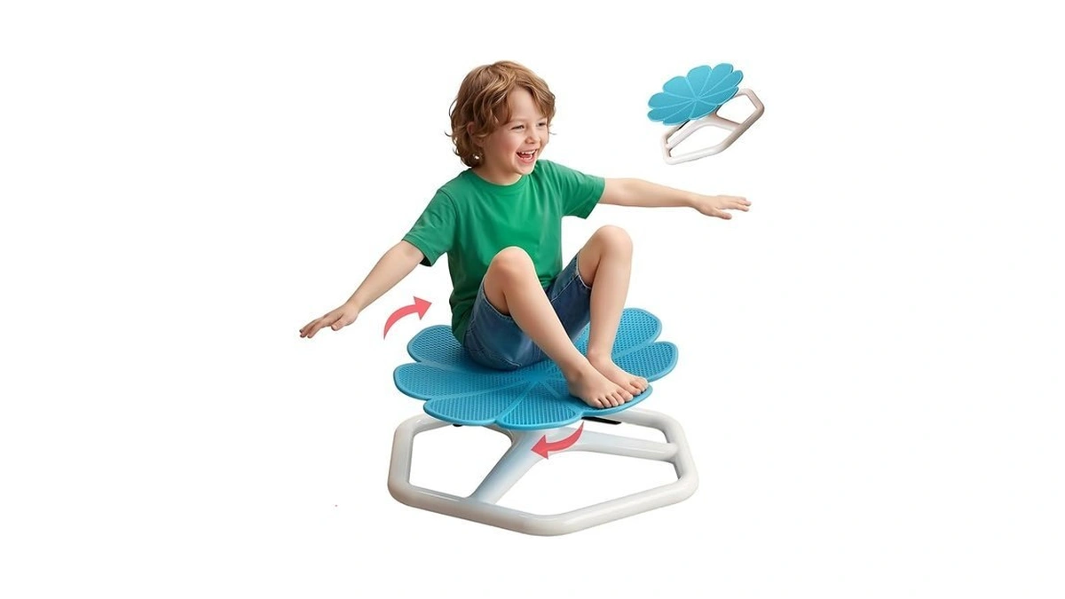 Kyzdzq Spinning Chair For Autistic Kids,sensory Swivel Chair, 220lbs Weight