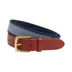 Vineyard Vines Men's Micro Whale Classic Canvas Club Belt, Nautical
