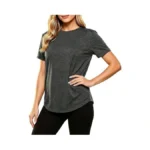 Letsee Women’s Workout Top Short Sleeve Athletic T-shirt Lightweight Breathable