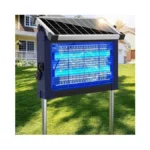 Solar Bug Zapper Outdoor Waterproof, 4500v Rechargeable Mosquito Zapper With