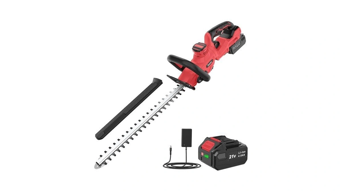 Hedge Trimmer Cordless, 21v Electric Hedge Trimmer With 4000mah Rechargeable