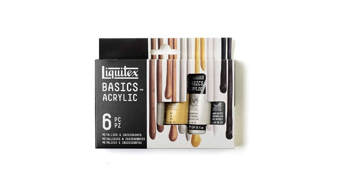 Liquitex Basics Acrylic Paint Set, 6 X 22ml (0.74-oz) Tube