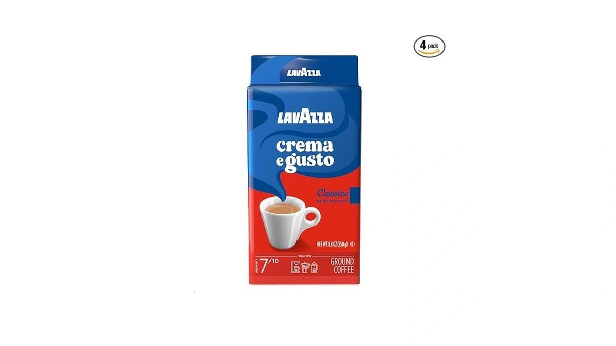 Lavazza Crema E Gusto Ground Coffee, Medium Roast, Arabica And