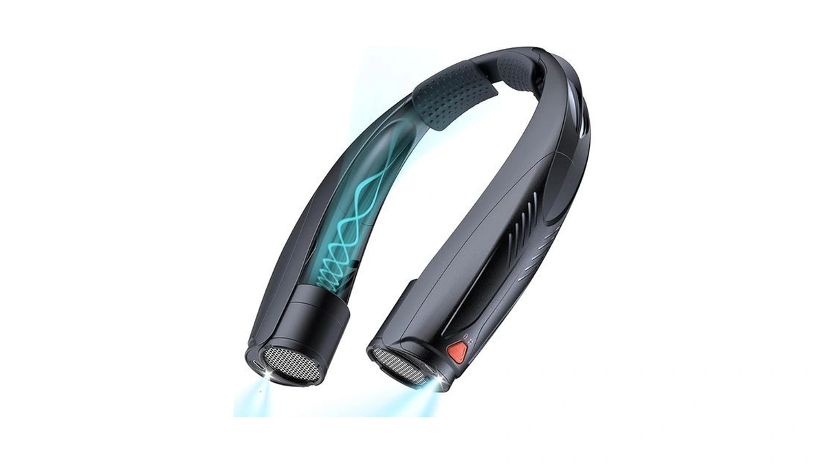 Funaudio Portable Neck Fan, 6000mah Rechargeable Personal Fan With 6
