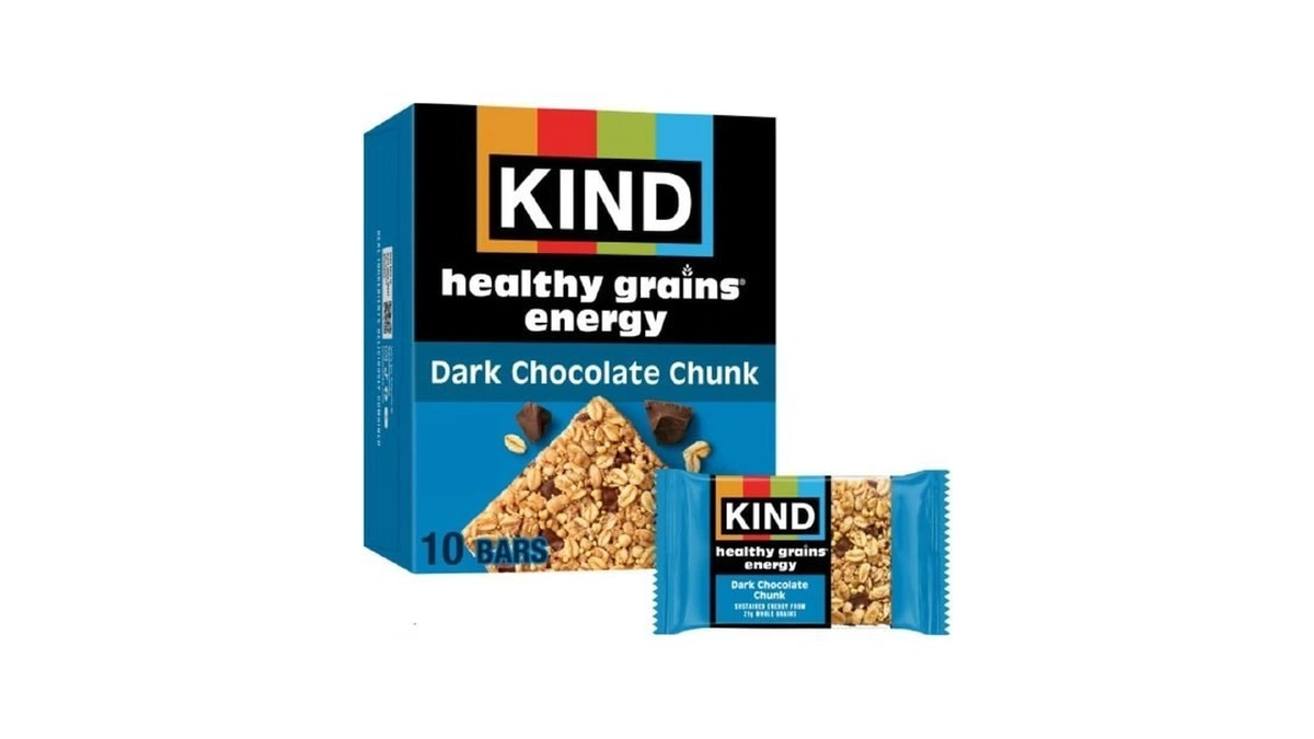 Kind Healthy Grains Energy Bars, Dark Chocolate Chunk, Gluten Free,