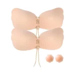 Supriya Adhesive Bra Strapless Sticky Invisible Push Up Silicone Bra