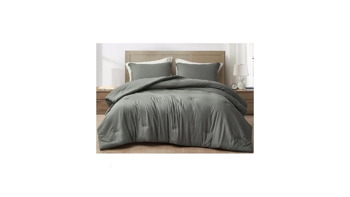 Chezmoi Collection Cliff 3-piece Lightweight Cooling Comforter Set, Oversized King