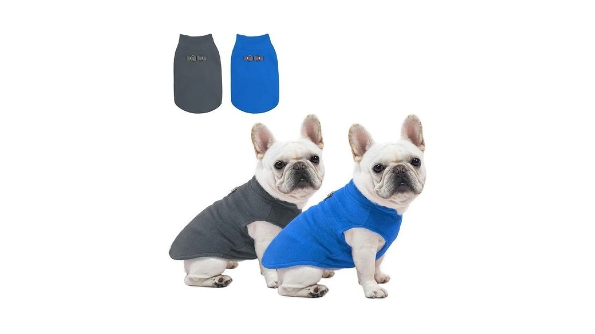 Beautyzoo Fleece Dog Sweater Vest 2 Pack, Dog Sweaters For