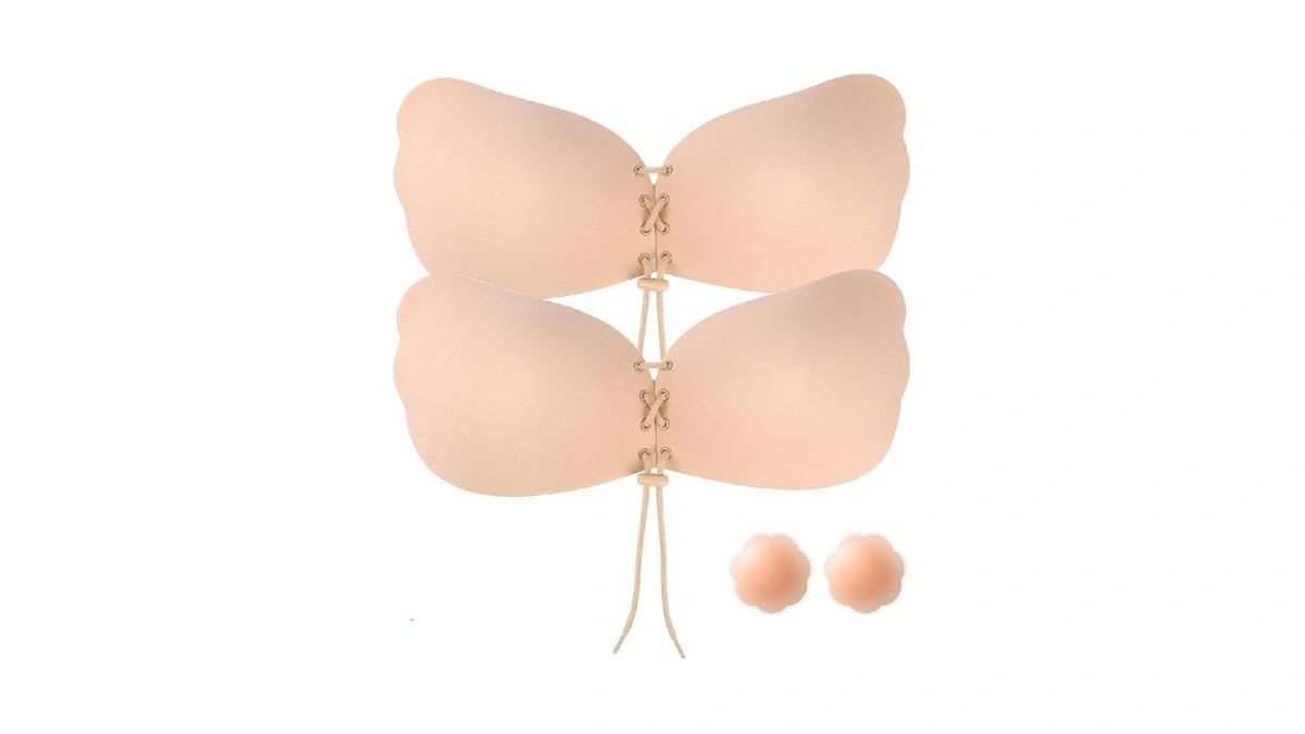 Supriya Adhesive Bra Strapless Sticky Invisible Push Up Silicone Bra