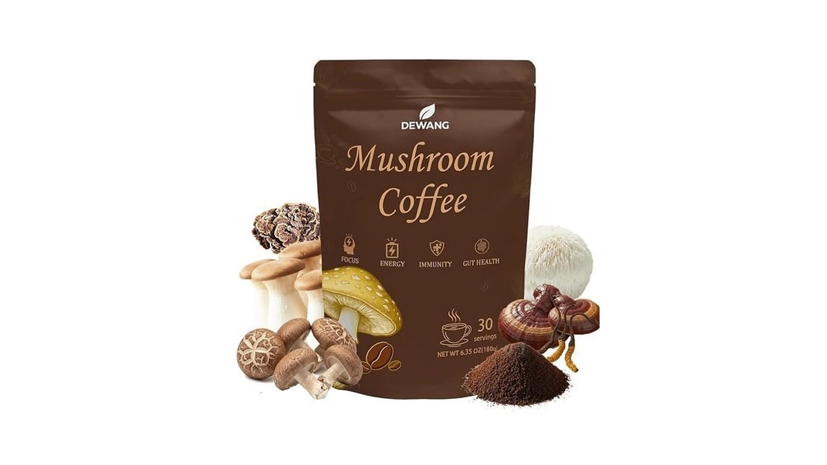 Mushroom Coffee 6 Mushroom Instant Blend With Lion’s Mane, Cordyceps,