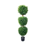 Pure Garden Artificial Tree - 5ft Faux Hedyotis Topiary Ball