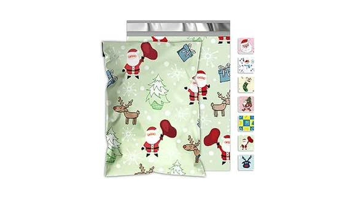 Jinruikj Christmas Poly Mailers 10x13 Inch 25 Pcs - Heavy