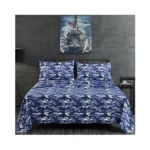 Chezmoi Collection Military Camo 4-piece Sheet Set - Camouflage Blue