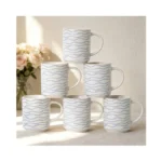 Alofmo Ceramic Mugs Set Of 6, 17oz Coffee Mugs With