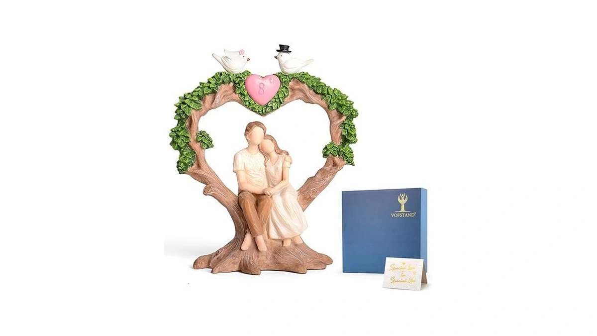 Vofstand 8 Th For Couple - Wedding Anniversary Figurine Gifts
