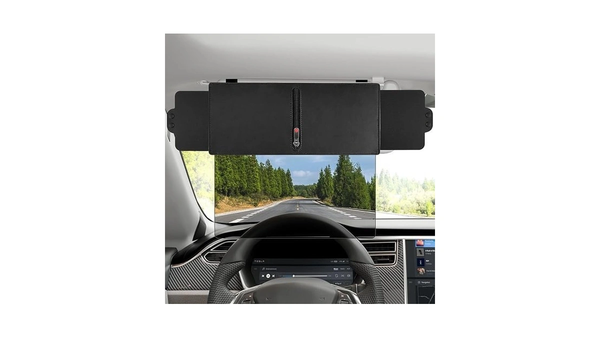 Veharvim Sun Visor Extender For Car (polarized, Uv400, Pc Lens,