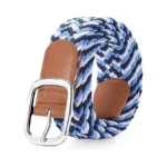 Suosdey Women Men Braided Stretch Elastic Belt For Pants Jeans
