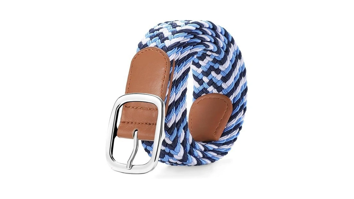 Suosdey Women Men Braided Stretch Elastic Belt For Pants Jeans