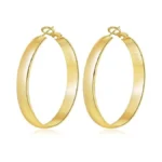 Dhzjtsl Gold Hoop Earrings For Women, 14k Gold Plated Hypoallergenic
