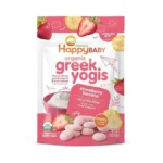 Happy Baby Organics Baby Snacks, Greek Yogis, Freeze Dried Yogurt