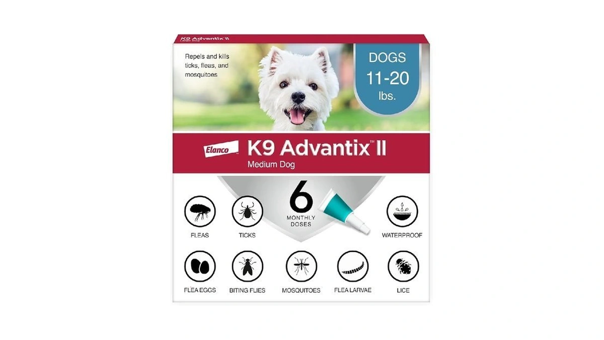 K9 Advantix Ii Medium Dog Vet-recommended Flea, Tick & Mosquito