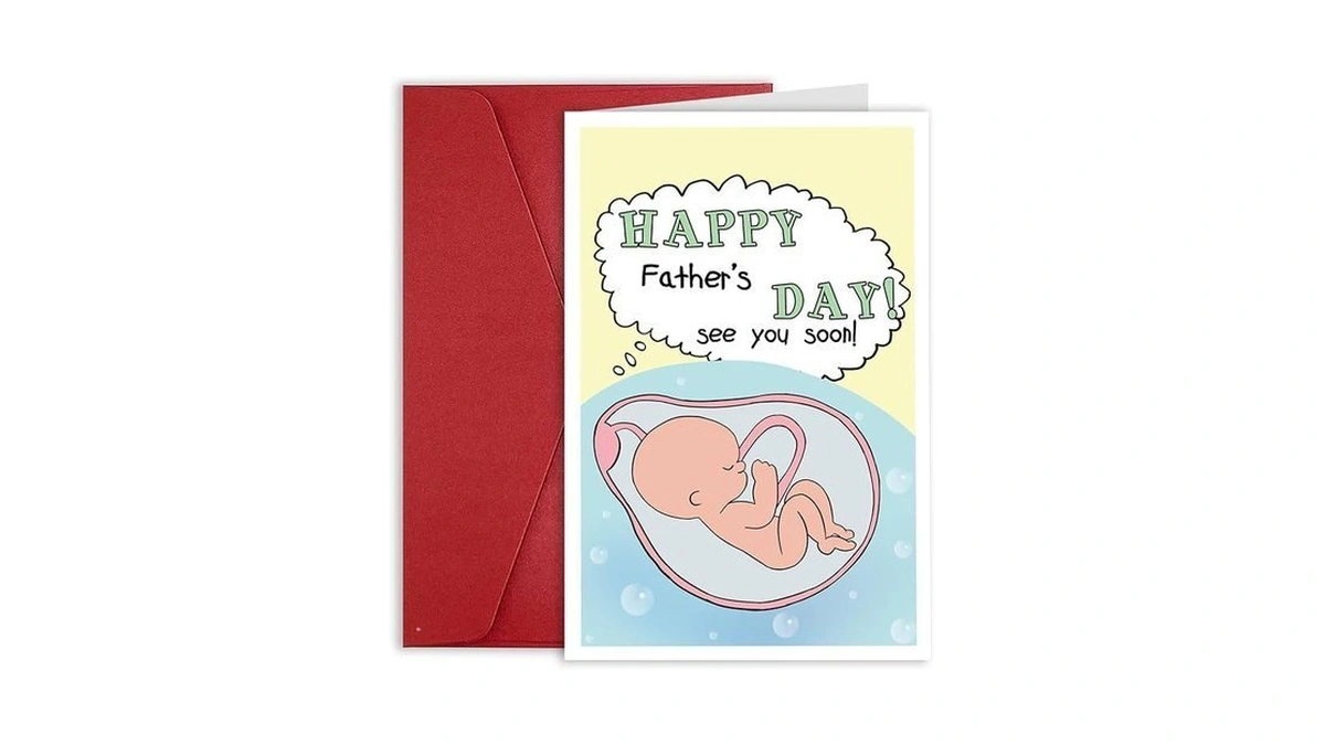 Sweet Expecting Fathers Day Card Gift For Dad To Be,