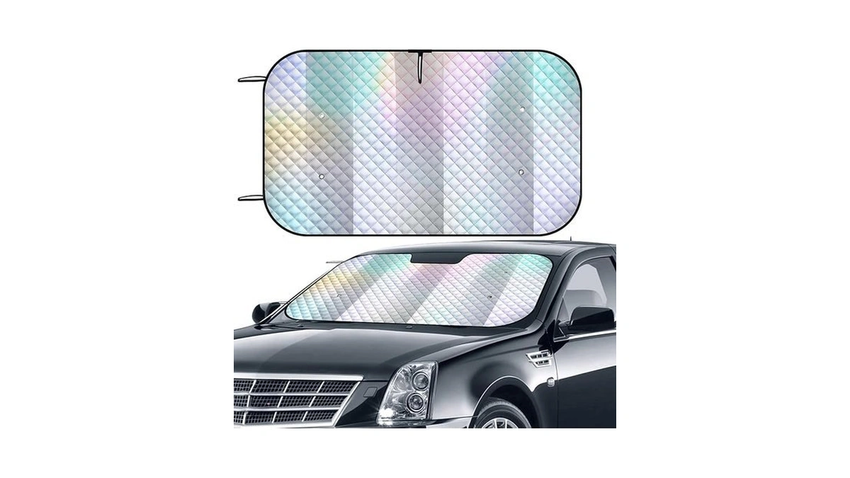 Car Windshield Sun Shade, Folding Car Shades For Front Windows
