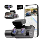 Frvesroe 4k 3 Channel Dash Cam Front And Rear Inside
