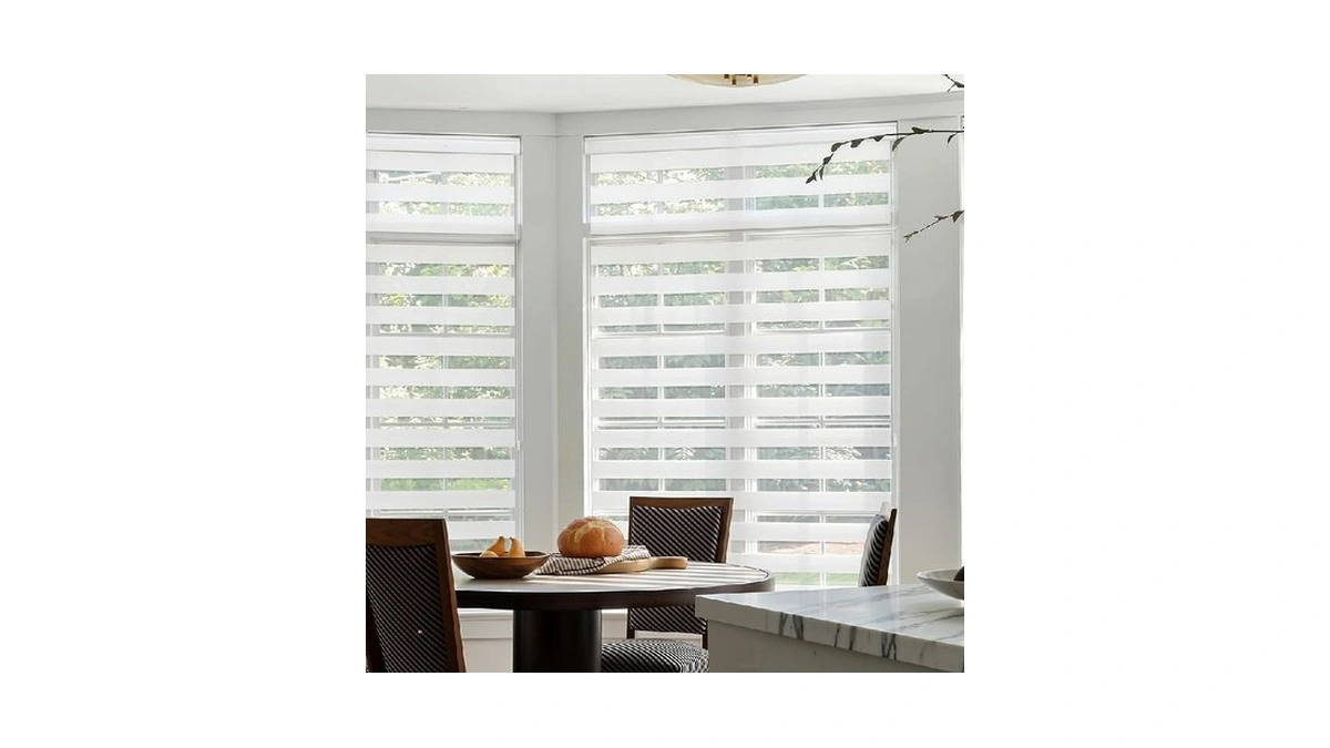 Ghv Zebra Blinds For Windows Corded Blackout Dual Layer Privacy