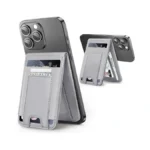 Miroddi Magsafe Wallet Stand, Leather Magnetic Phone Wallet For Iphone