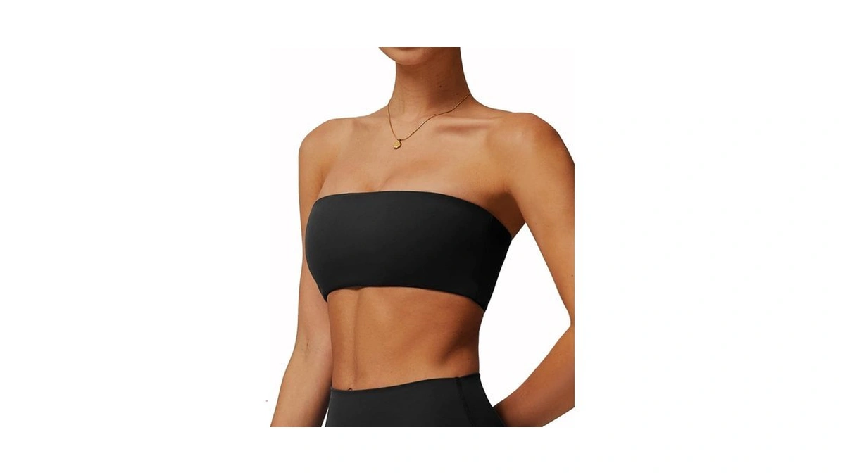 Comper Women's Strapless Bras Wireless Tube Top Comfortable Stretchy Padded
