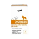 Elanco Tapeworm Dewormer (praziquantel Tablets) For Dogs, 5 Count (pack