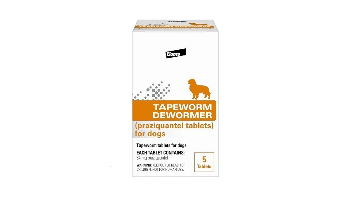 Elanco Tapeworm Dewormer (praziquantel Tablets) For Dogs, 5 Count (pack