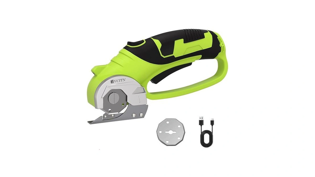 Cordless Electric Scissors,4v Rechargeable Electric Box Cutter For Cardboard, Heavy