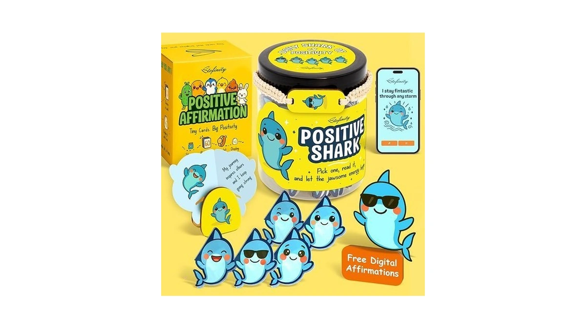 Stofinity Emotional Support Shark Gifts For Women - Positive Affirmations