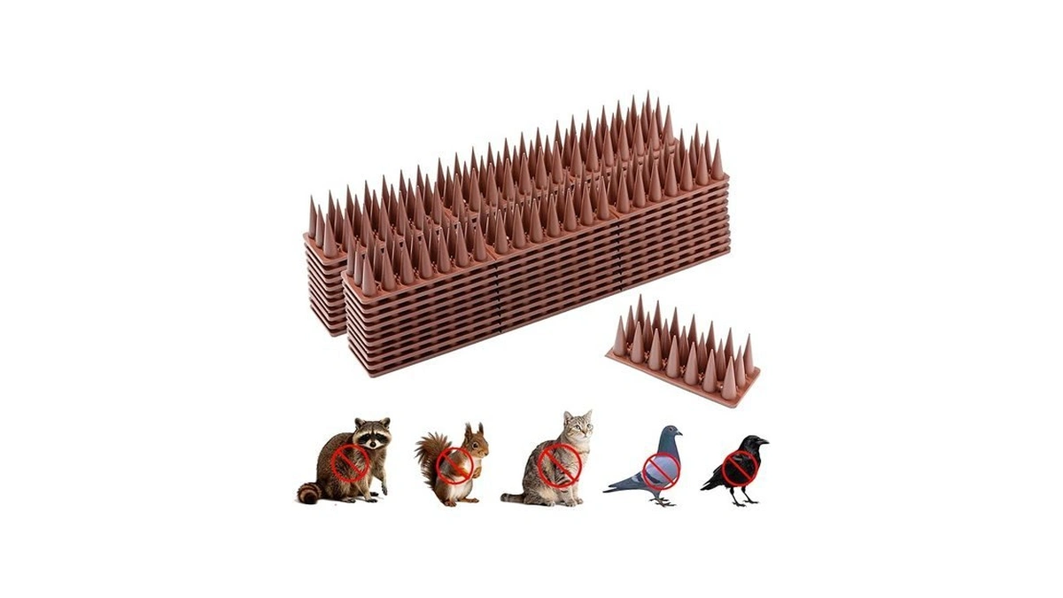 Pestflee Bird Spikes, 20 Pack Pigeon Cat Squirrel Raccoon Animal