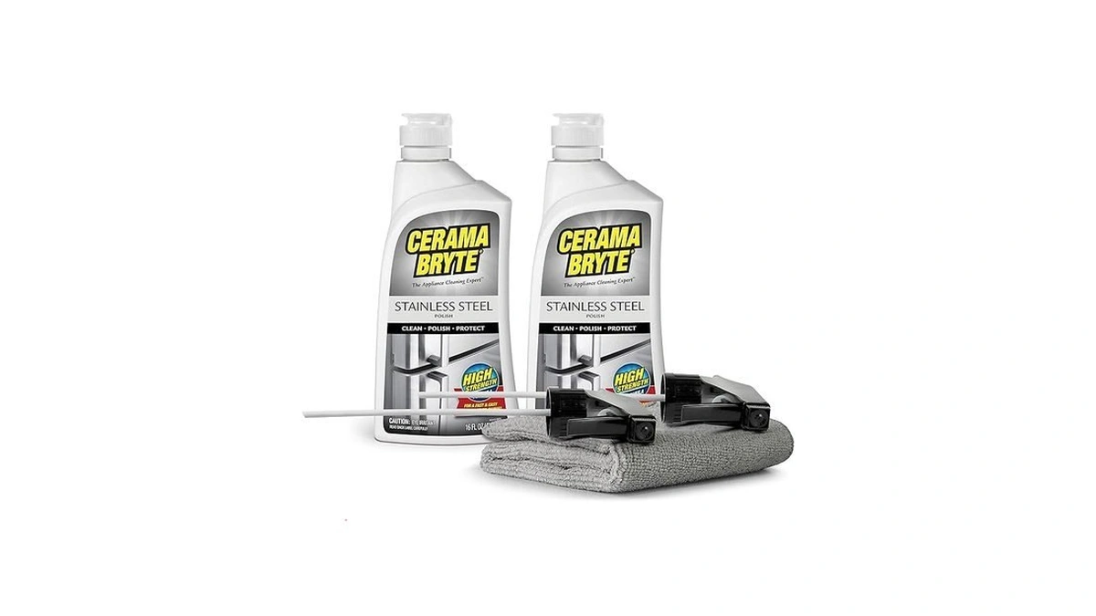 Cerama Bryte Stainless Steel Cleaner For Appliances, Streak-free Shine And